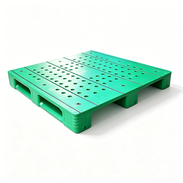 Heavy Duty Plastic Pallet with Steel Reinforced for Cold Storage Warehouse Shipping Concrete Block Production