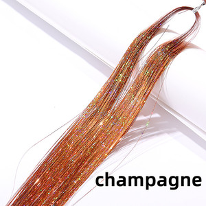 Extensiones de Cabello de Hada de 47 Pulgadas con Herramienta, Kit de Extensiones de Cabello con Brillo para Mujeres y Niñas - Product Image 3