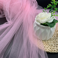 Tissu en maille polyester à pois scintillants, léger, effet tulle transparent, pour robes, jupes, robes de mariée, décoration pour femmes