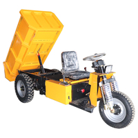 Capacité de charge de 1500 kg, moteur de 3000 W, batterie 72 V, benne électrique à 3 roues, vitesse de 25 km/h, transport de marchandises