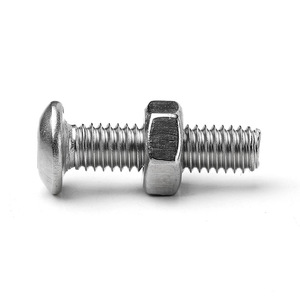 Juego de tornillos y tuercas hexagonales de cabeza semiesférica de acero inoxidable 304 M2 M3 M4 M5 para muebles metálicos - Product Image 1