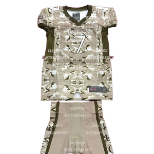 Último diseño manga corta uniforme de fútbol americano transpirable nuevo estilo a granel precio al por mayor - Product Image 1