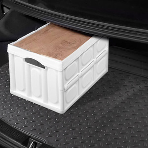 Pvc Car <b>Floor</b> <b>Liner</b> 120x80Cm Waterproof Non Slip Geometric Pattern Black For Trunk Cargo Protection - Product Image 2