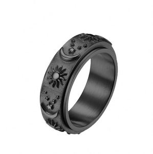 Dainty Stainless Steel Gold Plated Punk Style <b>Rings</b> Geometric Shape Men's Tryme Brand Daily Wear Gift - Product Image 4