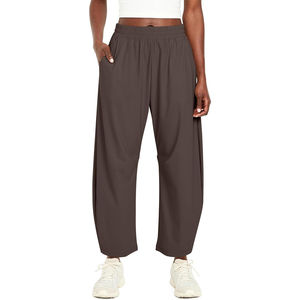 Pantalon de randonnée léger à séchage rapide pour femme Channel 2026, pantalon large à taille haute, pantalon ample avec poches - Product Image 3