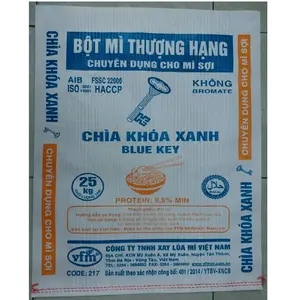 Vietnam kemasan produk pertanian kain tenun tepung baru 25kg tas tepung kualitas tinggi kemasan pp 50kg karung tenun