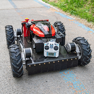 Tondeuse à gazon télécommandée, essence, 4 temps, monocylindre, lame rotative, décharge arrière, qualité professionnelle, pour jardin et exploitation agricole - Product Image 2
