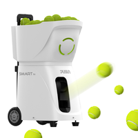 Machine d'entraînement au tennis PT-SMART-Pro portable et durable, capacité de 120 balles, commande par application, service aléatoire, entraînement au tennis, enseignement du paddle
