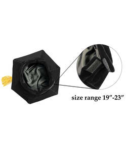 Toque de doctorat en velours de luxe avec pompons dorés, qualité supérieure, personnalisable avec logo, pour l'université - Product Image 3