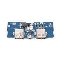 Module convertisseur élévateur de tension 3,7V vers 5V 2A pour batterie 18650, carte mère/circuit imprimé pour batterie externe/alimentation mobile DIY