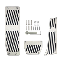 Pédale d'accélérateur et de frein en acier inoxydable QSF pour Série 3 E36/E39/E46 X1 et plus