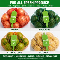 Duurzame waterdichte hangtags op maat gemaakte fruitnetzaklabels voor citrus, mango, sinaasappel, hittebestendige labels