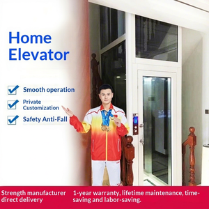 Zunhui Lifting <b>Platform</b> Outdoor Home Elevator Villa Traction Ladder Attic 2 Floors Button/Touch Screen - Product Image 1