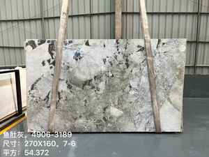 Dalle de marbre gris <span class=keywords><strong>Brasilia</strong></span> 18 mm d'épaisseur polie pour les sols et les murs des hôtels, les comptoirs, les dessus de table - Product Image 4