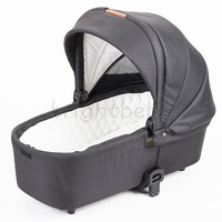 Système de voyage 3-en-1 de luxe Brightbebe avec grandes roues, poussette haute pour bébé et siège auto, en cuir, vente en gros