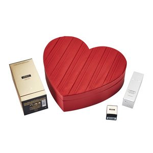 Caja de regalo en forma de corazón ecológica Premium, embalaje Kraft duradero de dos piezas para velas <span class=keywords><strong>Gourmet</strong></span> de Chocolate, materiales reciclados - Product Image 2