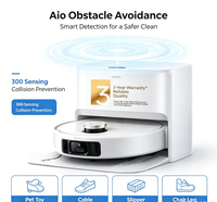 Mova P60 PRO Smart Robotic Vacuum Cleaner Combo 24KPa Daya Hisap, Pembersih Otomatis, Pel, LDS VSLAM, AI Penghindar Rintangan, Untuk Penggunaan di Rumah