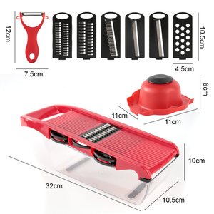 Nhà bếp chuẩn bị tiện ích Slice và shred công cụ cầm tay mandoline Hướng dẫn sử dụng rau xử lý dễ dàng làm sạch thực phẩm Chopper multiblade cắt - Product Image 4