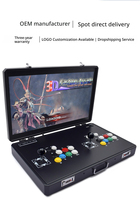 Console de jeu portable filaire pliable à double joystick de 24 pouces Pandora Arcade pour la maison, 128 Go, machine tout-en-un de combat