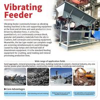 Machine d'alimentation vibrante de grande capacité, alimentateur vibrant robuste pour le concassage du calcaire et du granit