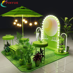 Carrito de Exhibición para Mercado al Aire Libre con Iluminación LED, Accesorios Personalizados para Eventos, Muebles para <span class=keywords><strong>Tiendas</strong></span> Minoristas, Stand Portátil Desplegable - Product Image 2