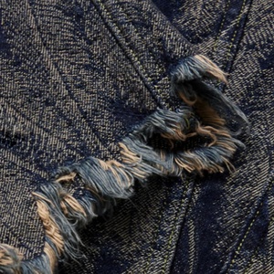 Chaqueta Vaquera Jacquard de Plumas Deshilachadas de Peso Pesado Personalizada para Hombre - Product Image 3