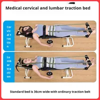 Lit de traction cervicale et lombaire, rééducation du disque lombaire à domicile, civière d'entraînement multifonctionnelle portable en matériau spandex