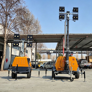 Torre <span class=keywords><strong>de</strong></span> Iluminación LED Móvil Compacta <span class=keywords><strong>de</strong></span> 7m con Generador Diésel <span class=keywords><strong>de</strong></span> 6KW y Mástil <span class=keywords><strong>de</strong></span> Elevación Manual <span class=keywords><strong>de</strong></span> 4x400W para Reparación <span class=keywords><strong>de</strong></span> Emergencia en Carreteras Urbanas - Product Image 4