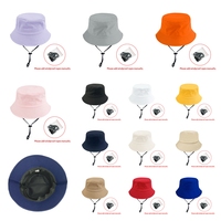 Sombrero de Pescador de Algodón Unisex para Niños, Ajustable, Transpirable, de Color Sólido, Tipo Bucket, para Padres e Hijos, para Bebés, Niños y Niñas, Sombrero para el Sol