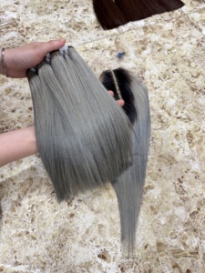 Cheveux humains vietnamiens en trame directe d'usine, 100% vierges, cuticules alignées, mèches de cheveux pour salon, vente en gros - Product Image 5