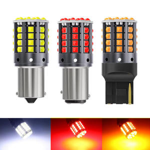T20 T25 1157 1156 BA15S Red Brake Led 44SMD 3030 White <b>12v</b> <b>Dc</b> Led Light Bulb 3156 3157 Switchback Lights - Product Image 1