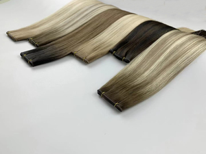 <span class=keywords><strong>ผม</strong></span>ต่อแบบมองไม่เห็น Wholesale Invisible Genius Weft <span class=keywords><strong>ผม</strong></span>แท้รัสเซีย จัดเรียงเกล็ดผมอย่างดี - Product Image 2