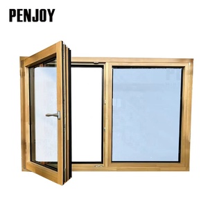 Thiết kế hiện đại Ba cửa sổ tiết kiệm năng lượng cho nhà thụ động khung gỗ xoay Phong Cách mở ngang màn hình gấp mới - Product Image 1