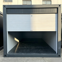 Garage préfabriqué à montage rapide en kit avec volet roulant, utilisation multi-scènes pour abri de voiture, remise, petit atelier