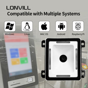 Module de scanner de codes-barres LONVILL à conception intégrée, haute tolérance au mouvement (2 m/s), lecture de codes 1D et 2D sur papier et codes d'écran - Product Image 2