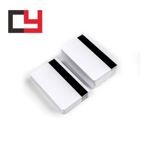 Trống Trắng CR80 PVC thẻ từ với dải từ và chip thông minh - Product Image 2