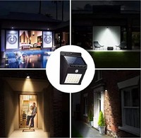 Lampu Tenaga Surya LED 20 Lampu Sensor Gerak PIR Lampu Dinding Luar Ruangan Lampu Tenaga Surya Tahan Air Lampu Jalan Tenaga Surya Dekorasi Taman
