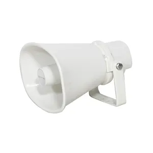 High Quality IP67 Rating Waterproof Outdoor 15W 100V Passive Garden Pool Music Plastic Speaker & Horn Siren for PA System