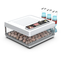 Meilleures ventes Mini incubateur d'oeufs de poule 48/56/64 entièrement automatique pour un usage domestique
