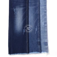 Bleu droit sergé 85% coton Stretch Denim tissu pour jean 10.9 Oz haute qualité Denim tissu en gros