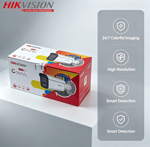 Caméra de surveillance <span class=keywords><strong>Hikvision</strong></span> DS-2CD2T47G2H-LISU/SL 4MP <span class=keywords><strong>ColorVu</strong></span> à lumière douce, vision nocturne couleur, détection AI des personnes et des véhicules - Product Image 2