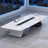 XTHYZ-008 Ensemble de chaises de bureau modernes pour réunions, processus de scellement des bords complet, conception extensible, usage commercial, panneau en mélamine haute qualité