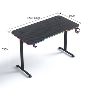 Gaming <b>Table</b> A1 Model Gaming Desk RGB LED Lights Steel Frame Durable <b>Computer</b> Desk <b>for</b> Esports Gamer home furniture - Product Image 6