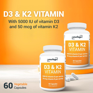 Cápsulas de vitamina D3 K2 de alto contenido de etiqueta privada Vitaminas B6 Cápsulas de magnesio para huesos y articulaciones Suplementos de calcio - Product Image 4