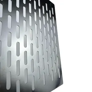 Серебристый перфорированный лист экрана штамповка алюминиевых перфорированных металлических перфорированных сетчатых фильтров ISO круглый лист из нержавеющей стали