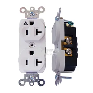 Nema 5-20 Isolated Ground Outlet, Industrial Grade Decorator Receptacle 20A 125V