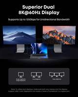 Câble Anker Prime Thunderbolt 5 3,3 pieds USB C vers USB C Câble de charge 240W Transfert de données 80 Gbps jusqu'à 120 Gbps de bande passante