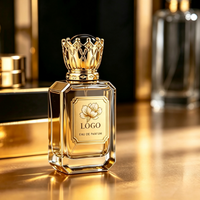 Étiquette métallique 3D en relief pour flacon de parfum, étiquette dorée pour flacon de lotion cosmétique, autocollant doré pour parfum