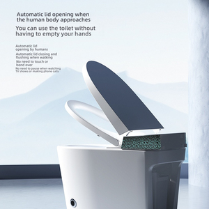 Toilette intelligente électrique de luxe en céramique avec eau chaude instantanée, lavage arrière et hygiène féminine pour salle de bain - Product Image 3
