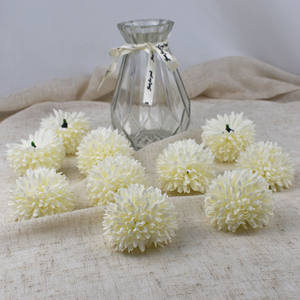Topiary – fausse mini tête de boule florale artificielle, chrysanthème peu profond, fleur de pissenlit pour la décoration - Product Image 4